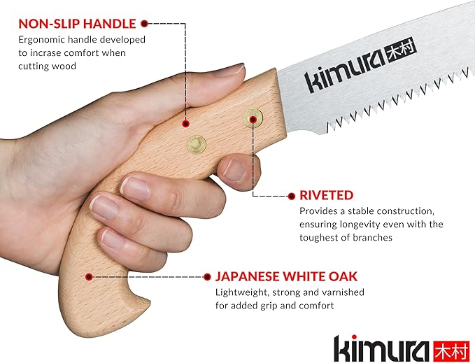 Kimura Samurai Pruning Saw, Japanese Hi-Carbon Steel