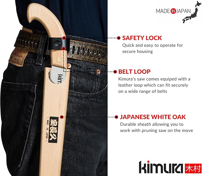 Kimura Samurai Pruning Saw, Japanese Hi-Carbon Steel